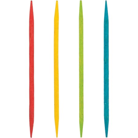 SENSATIONS Assorted Color Wooden Toothpicks, 2.5", 2400PK 338386